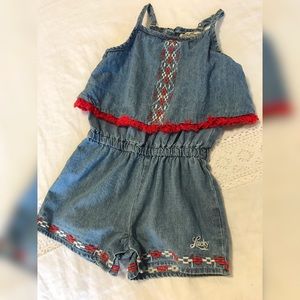 Lucky Brand Blue Jean Romper